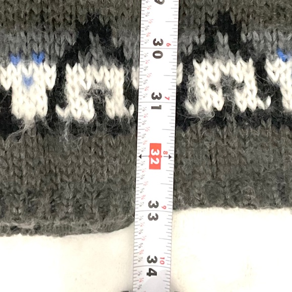 Free People Fair Isle Mohair Wool Blend Snap Button Cardigan Sweater Sz Xtra Sm - Picture 4 of 9